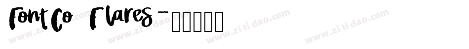 FontCo Flares字体转换
